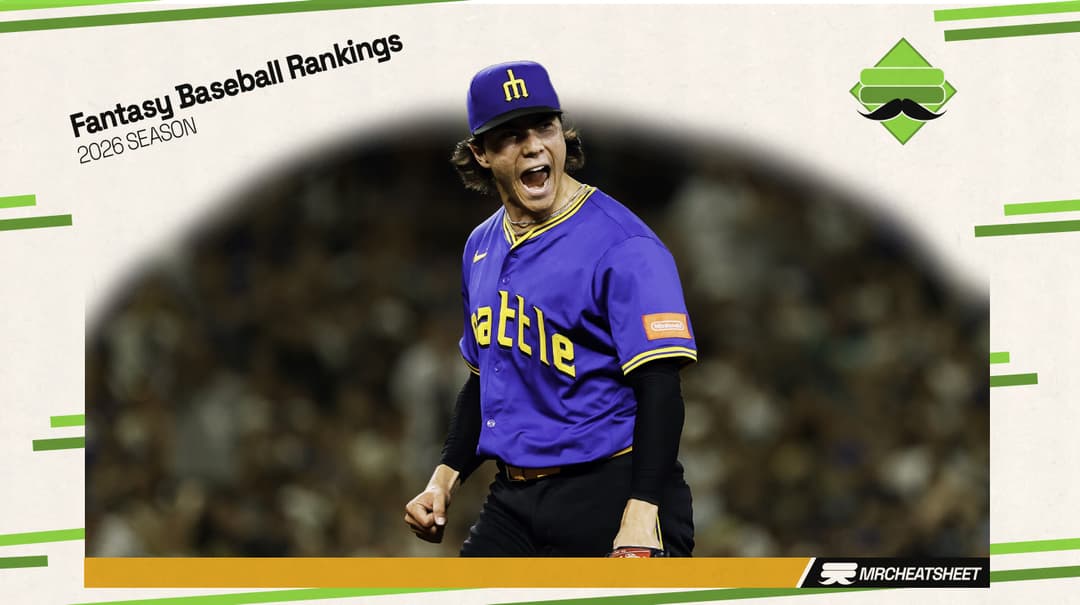 2026 Fantasy Baseball Draft Rankings from Mr. Cheatsheet
